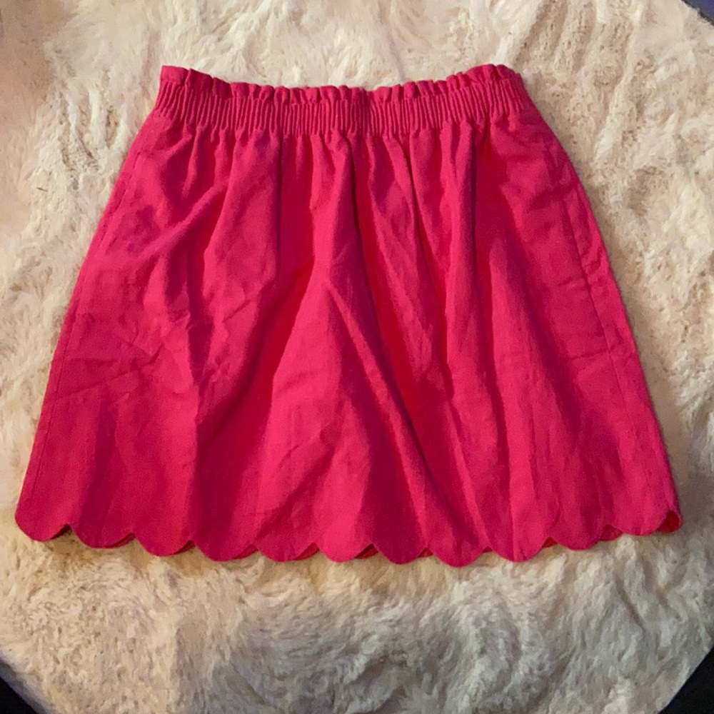 !! LAST CHANCE! J Crew Pink Scallop Skirt